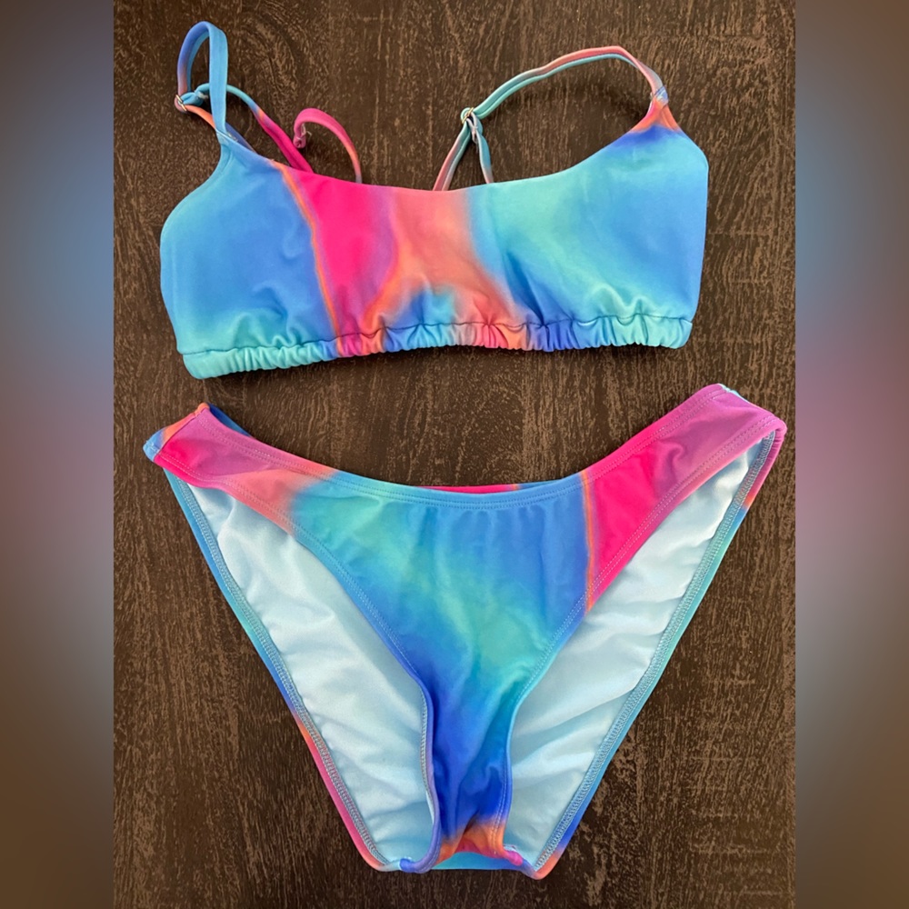 Colorful Bikini Top: M Bottom: S